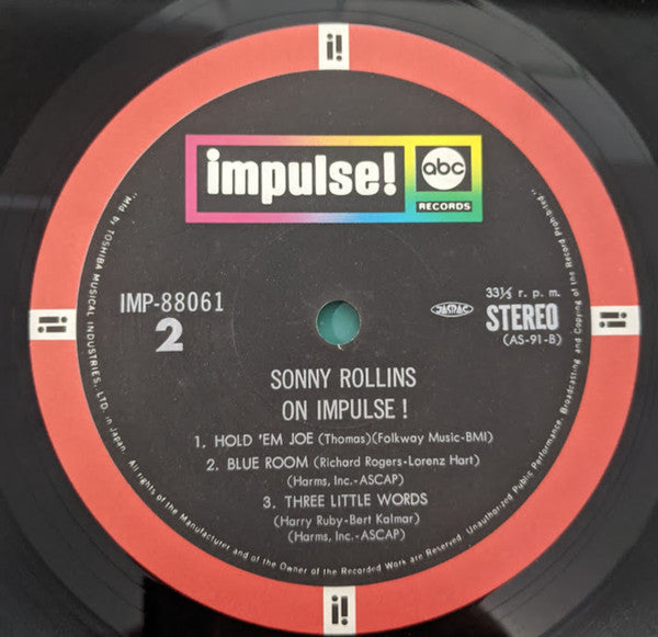 Sonny Rollins - On Impulse! (Vinyl, LP, Album, Reissue, Stereo)