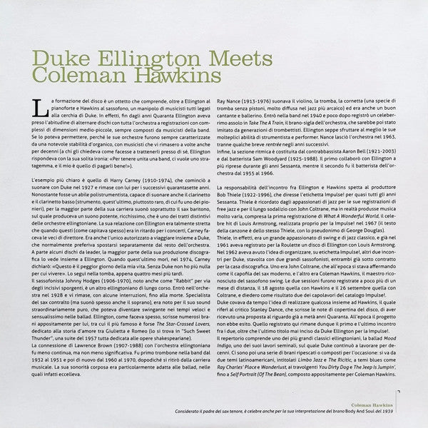 Duke Ellington - Duke Ellingtons Meets Coleman Hawkins (Vinyl, LP, ...