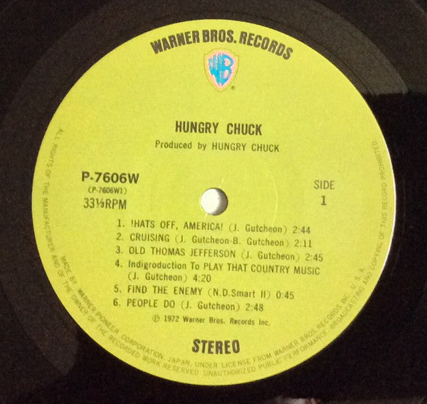 Hungry Chuck - Hungry Chuck (Vinyl, LP, Album) Very Good Plus (VG+) / Very Good Plus (VG+)