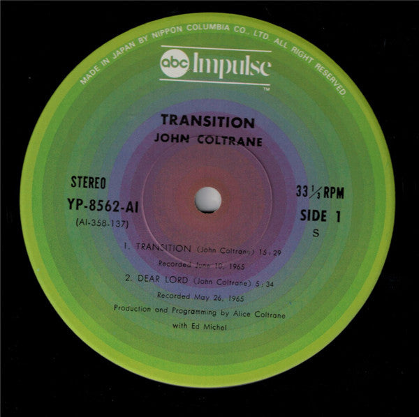 John Coltrane - Transition (Vinyl, LP, Album, Reissue, Stereo)