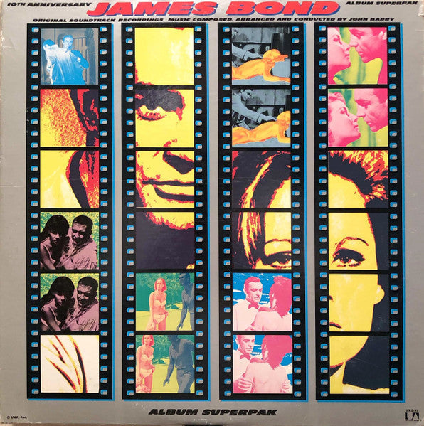 John Barry - James Bond 10th Anniversary (2xVinyl, LP, Compilation, Album) Very Good (VG) / Good Plus (G+)
