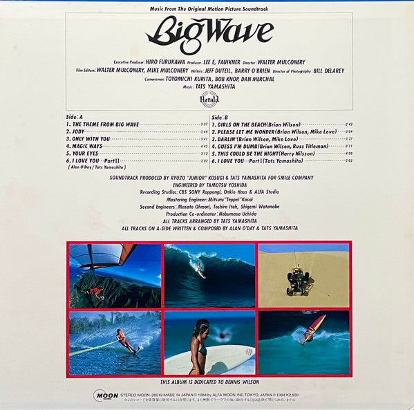 Tatsuro Yamashita - Big Wave (Vinyl, LP, Album, Stereo) Very Good Plus (VG+) / Very Good (VG)