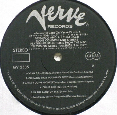 Various - Chicago And All That Jazz! (Vinyl, LP, Compilation, Reissue, Stereo) Near Mint (NM or M-) / Near Mint (NM or M-)