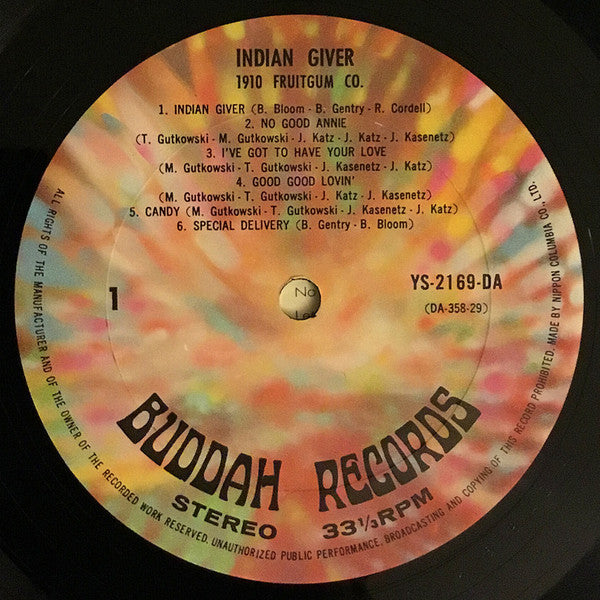 1910 Fruitgum Company - Indian Giver (Vinyl, LP, Album) Very Good Plus (VG+) / Very Good (VG)