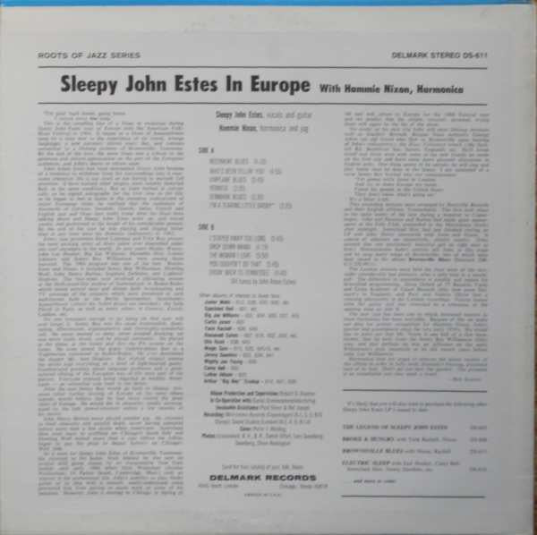 Sleepy John Estes - Sleepy John Estes In Europe (Vinyl, LP, Album, Reissue) Very Good (VG) / Very Good Plus (VG+)