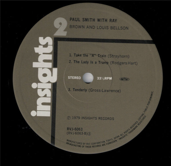 Paul Smith (5) - Paul Smith With Ray Brown And Louis Bellson (Vinyl, LP, Album) Good Plus (G+) / Very Good Plus (VG+)