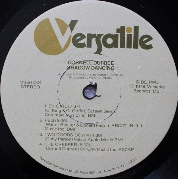 Cornell Dupree - Shadow Dancing (Vinyl, LP, Album, Stereo) Very Good (VG) / Very Good Plus (VG+)