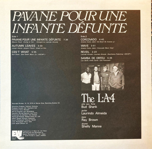 LA4 - Pavane Pour Une Infante Défunte (Vinyl, LP, Album, Reissue) Very Good Plus (VG+) / Very Good Plus (VG+)