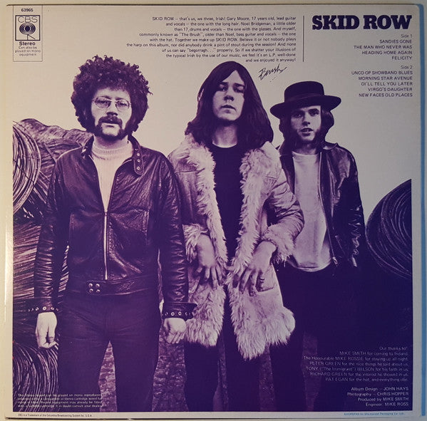 Skid Row (2) - Skid Row (Vinyl, LP, Album, Misprint, Reissue, Stereo) Very Good (VG) / Very Good (VG)