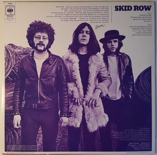Skid Row (2) - Skid Row (Vinyl, LP, Album, Misprint, Reissue, Stereo)