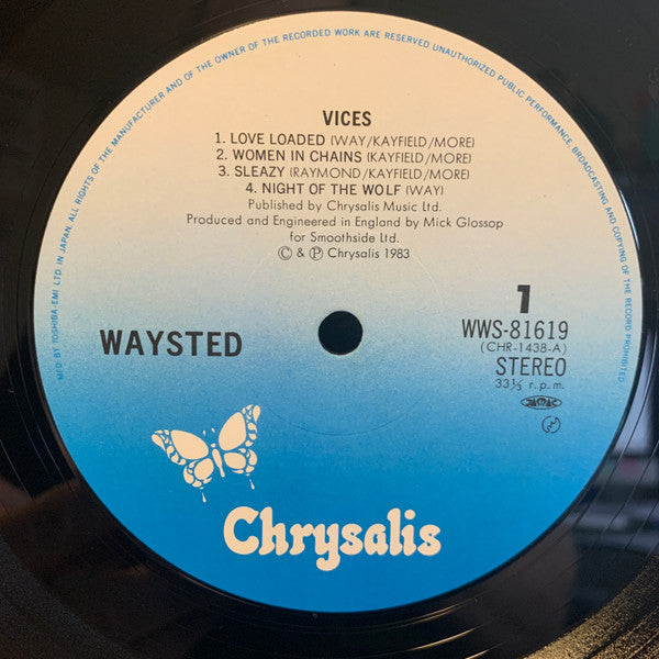 Waysted - Vices (Vinyl, LP, Album, Stereo)