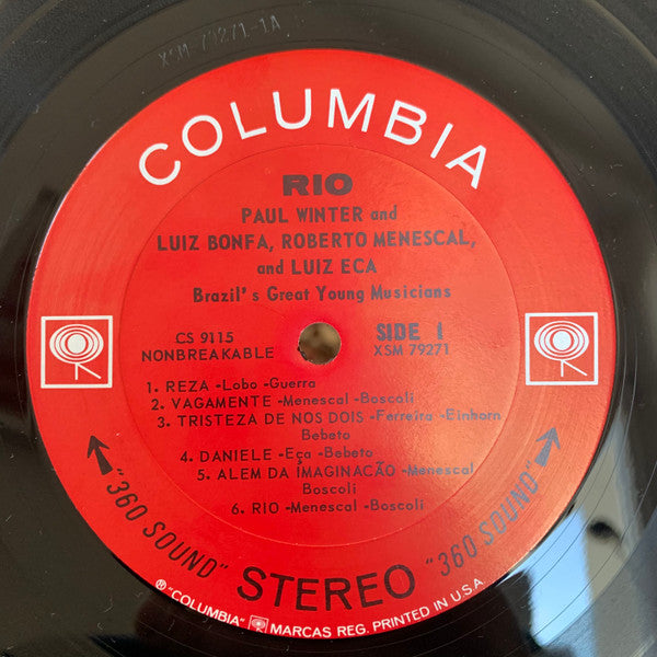 Paul Winter (2) - Rio (Vinyl, LP, Album, Stereo) Good Plus (G+) / Very Good (VG)