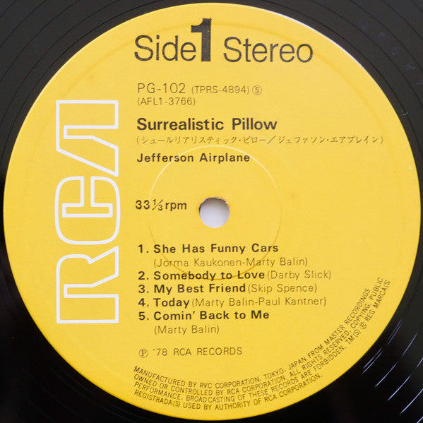 Jefferson Airplane - Surrealistic Pillow (Vinyl, LP, Album, Limited...