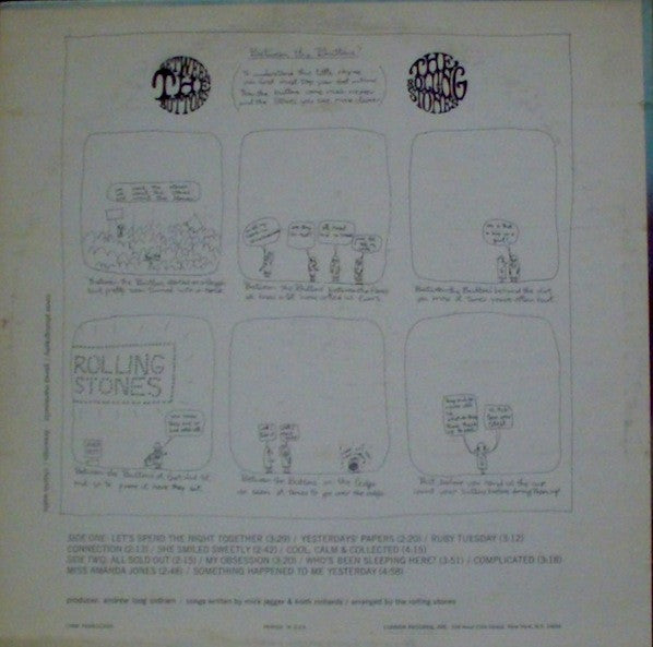 The Rolling Stones - Between The Buttons (Vinyl, LP, Album, Mono) Good Plus (G+) / Good Plus (G+)