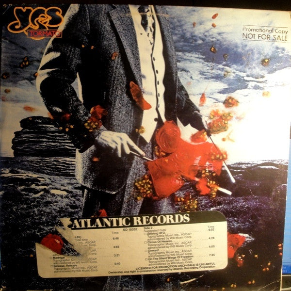 Yes - Tormato (Vinyl, LP, Album, Stereo) Very Good Plus (VG+) / Very Good (VG)