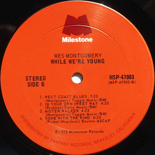 Wes Montgomery - While We're Young (2xVinyl, LP, Album, Compilation) Very Good Plus (VG+) / Very Good (VG)