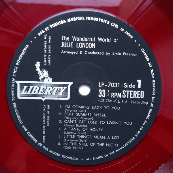 Julie London - The Wonderful World Of Julie London (Vinyl, LP, Album, Stereo) Good Plus (G+) / Very Good (VG)