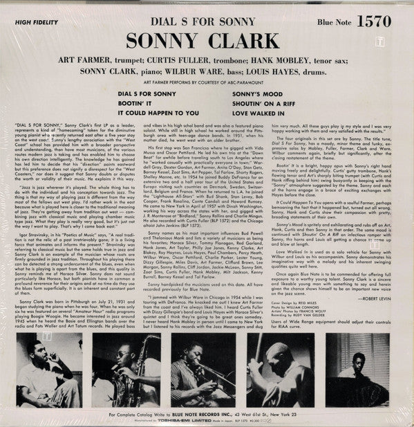 Sonny Clark - Dial "S" For Sonny (Vinyl, LP, Album, Reissue, Repres...