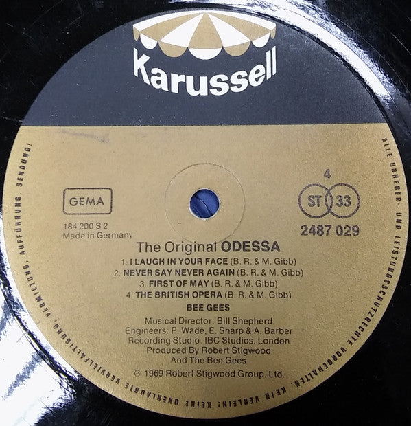 Bee Gees - Odessa (2xVinyl, LP, Album, Reissue) Very Good Plus (VG+) / Very Good (VG)