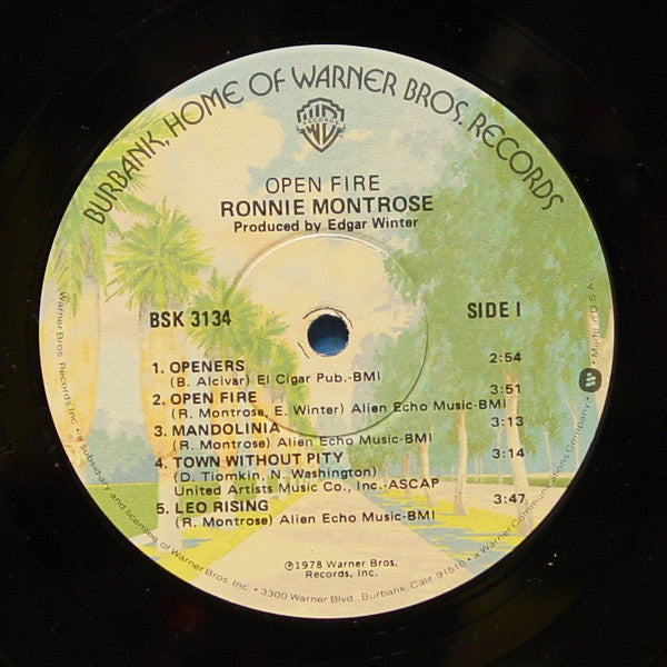 Ronnie Montrose - Open Fire (Vinyl, LP, Album) Very Good Plus (VG+) / Good Plus (G+)
