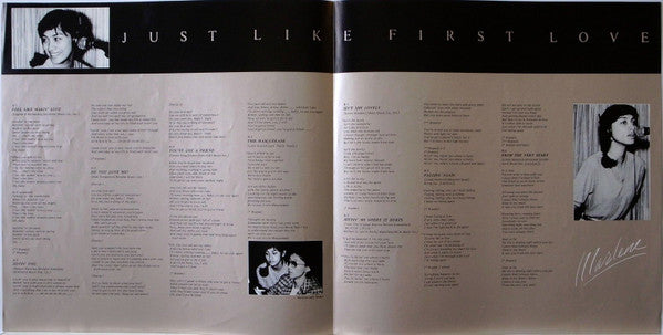Marlene (16) - Just Like First Love = ファースト・ラヴのように (Vinyl, LP, Albu...