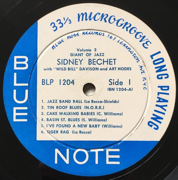 Sidney Bechet - Volume 2 (Vinyl, LP, Album, Mono) Very Good (VG) / Good Plus (G+)