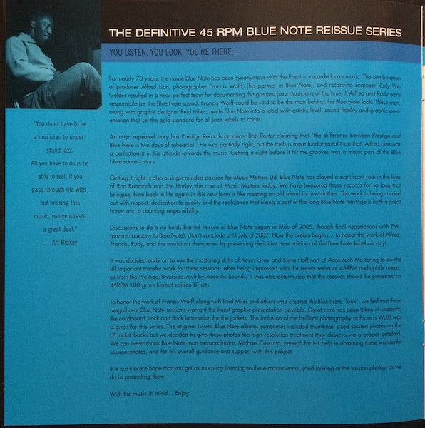 Art Blakey & The Jazz Messengers - A Night In Tunisia (2xVinyl, 12", 45 RPM, Album, Limited Edition, Reissue, Stereo) Very Good Plus (VG+) / Near Mint (NM or M-)