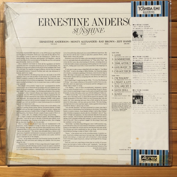 Ernestine Anderson - Sunshine (Vinyl, LP, Album)