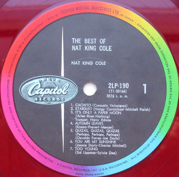 Nat King Cole - The Best Of Nat King Cole (Vinyl, LP, Compilation, Stereo) Good Plus (G+) / Very Good (VG)