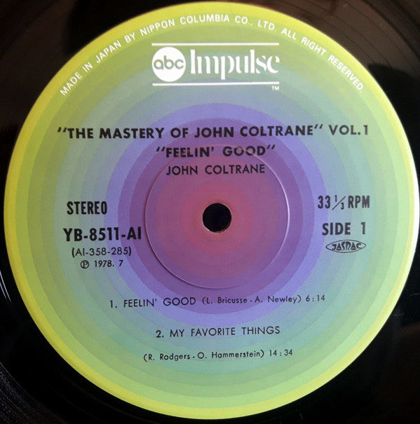 John Coltrane - The Mastery Of John Coltrane / Vol. I Feelin' Good ...