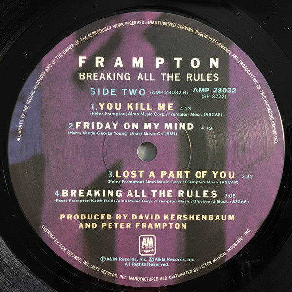 Peter Frampton - Breaking All The Rules (Vinyl, LP, Album)