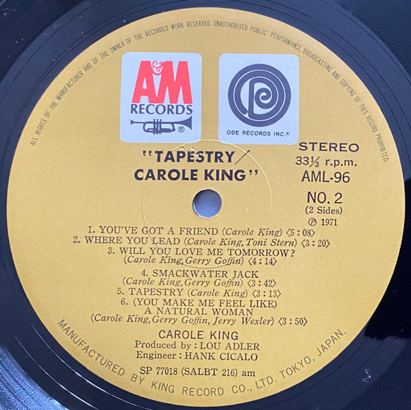 Carole King - Tapestry (Vinyl, LP, Album)