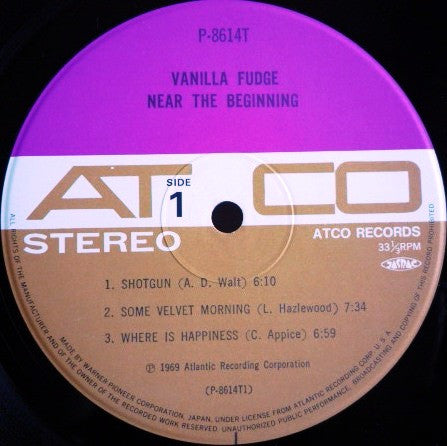 Vanilla Fudge - Near The Beginning (Vinyl, LP, Album, Reissue) Very Good Plus (VG+) / Very Good Plus (VG+)