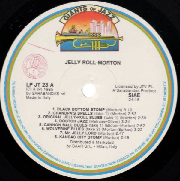 Jelly Roll Morton - "Jelly Roll" Morton (Vinyl, LP, Compilation) Very Good Plus (VG+) / Very Good Plus (VG+)