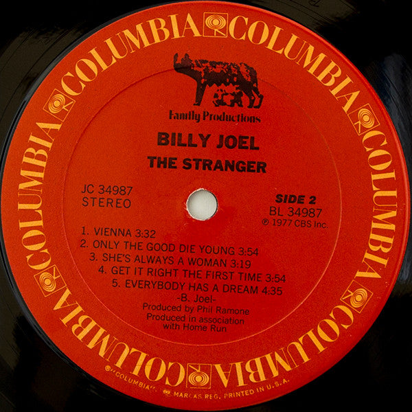 Billy Joel - The Stranger (Vinyl, LP, Album) Good Plus (G+) / Very Good (VG)