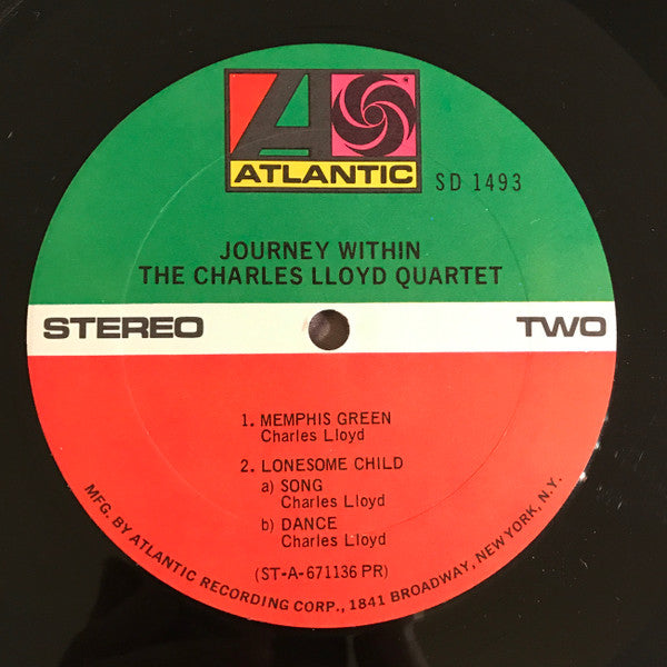 The Charles Lloyd Quartet - Journey Within (Vinyl, LP, Album, Reissue, Stereo) Very Good Plus (VG+) / Very Good Plus (VG+)