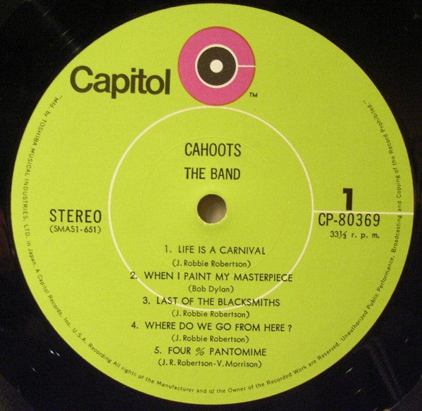 The Band - Cahoots (Vinyl, LP, Album)