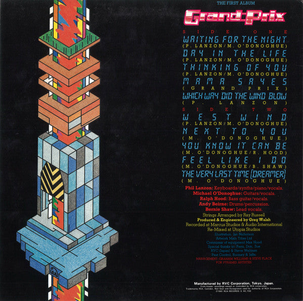 Grand Prix (2) - Grand Prix (Vinyl, LP, Album) Very Good Plus (VG+) / Very Good Plus (VG+)