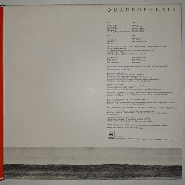 The Who - Quadrophenia (Vinyl, LP, Album, Reissue)