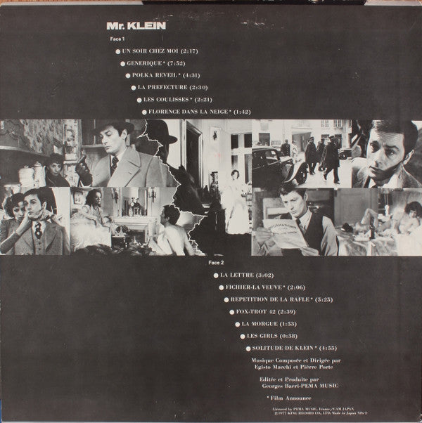 Egisto Macchi - Mr.  Klein (Bande Sonore Originale Du Film) (Vinyl, LP, Album) Near Mint (NM or M-) / Good Plus (G+)