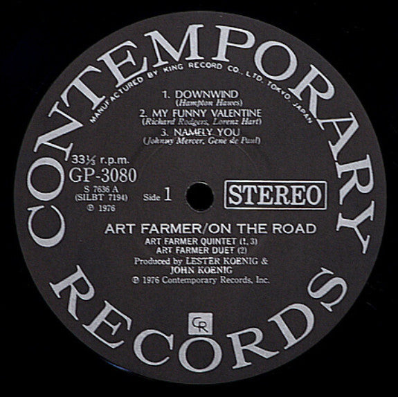 Art Farmer - On The Road (Vinyl, LP, Album) Very Good Plus (VG+) / Very Good (VG)