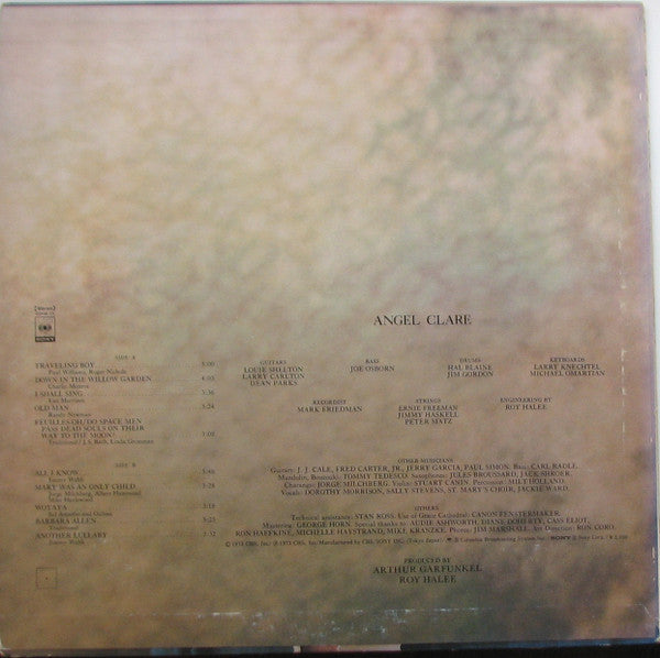 Art Garfunkel - Angel Clare (Vinyl, LP, Album) Very Good (VG) / Very Good (VG)