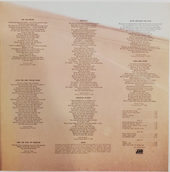 Crosby, Stills, Nash & Young - 4 Way Street (2xVinyl, LP, Album, Stereo) Good Plus (G+) / Good Plus (G+)