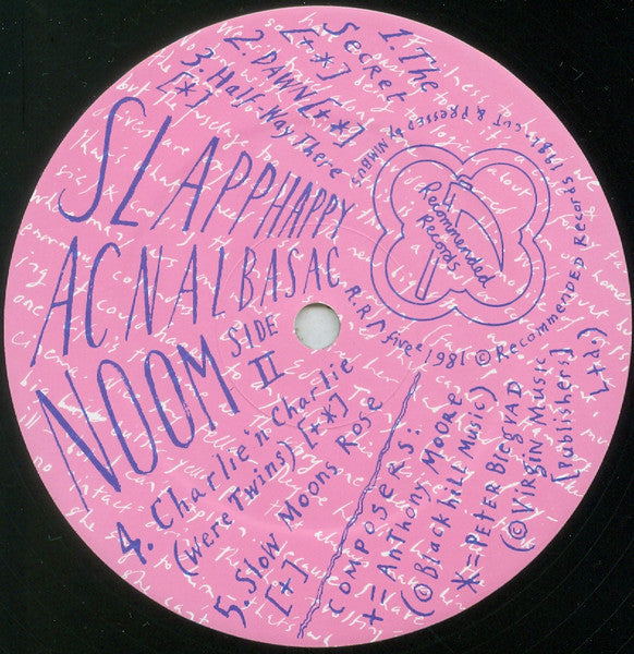 Slapp Happy - Acnalbasac Noom (Vinyl, LP, Album, Reissue) Very Good (VG) / Very Good Plus (VG+)