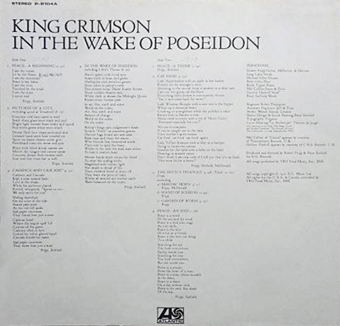 King Crimson - In The Wake Of Poseidon (Vinyl, LP, Album, Reissue)