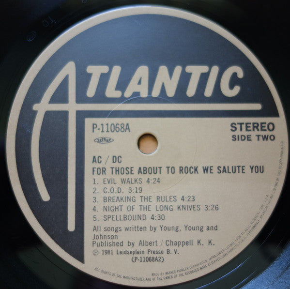 AC/DC - For Those About To Rock (We Salute You) (Vinyl, LP, Album, ...