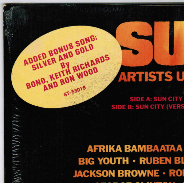 Artists United Against Apartheid - Sun City (Vinyl, LP, Album) Good Plus (G+) / Very Good (VG)