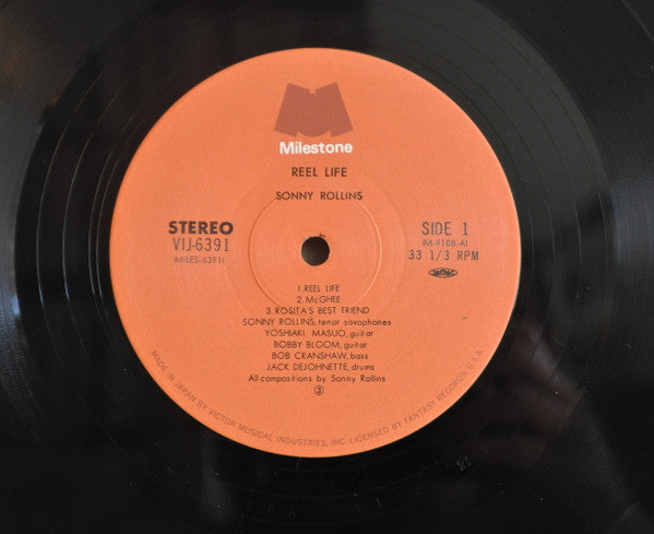 Sonny Rollins - Reel Life (Vinyl, LP, Album) Very Good Plus (VG+) / Very Good Plus (VG+)