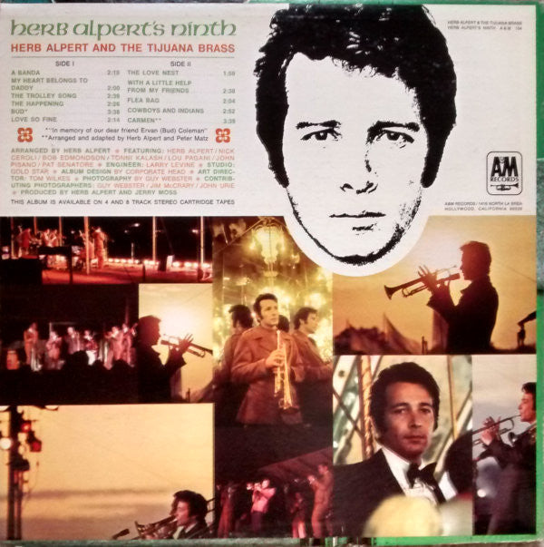 Herb Alpert & The Tijuana Brass - Herb Alpert's Ninth (Vinyl, LP, Album, Stereo) Very Good (VG) / Very Good (VG)