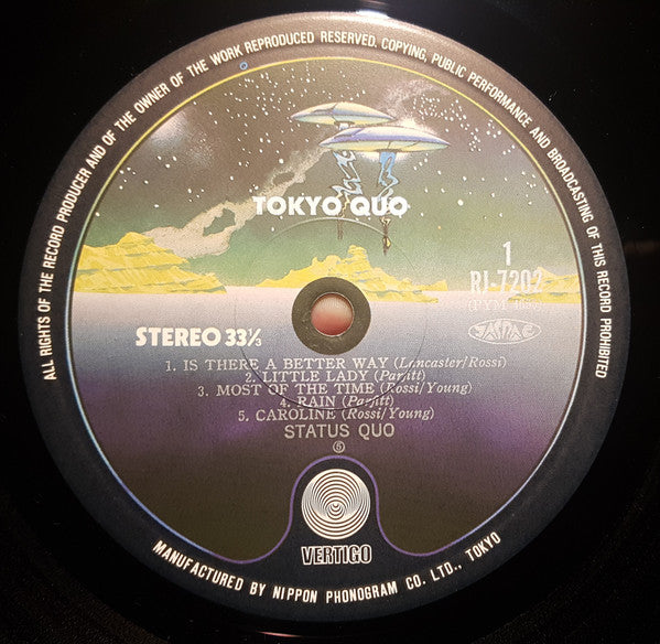 Status Quo - Tokyo Quo (Vinyl, LP, Album) Very Good Plus (VG+) / Very Good Plus (VG+)